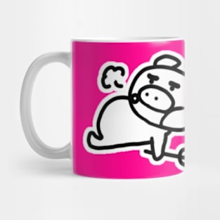 Satisfied Boo the kawaii pig. Mug